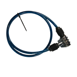 Candado Espiral Clave 3 Digitos 75 Cms. Azul One